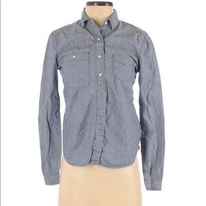 Gap Polka Dot Chambray Button Down